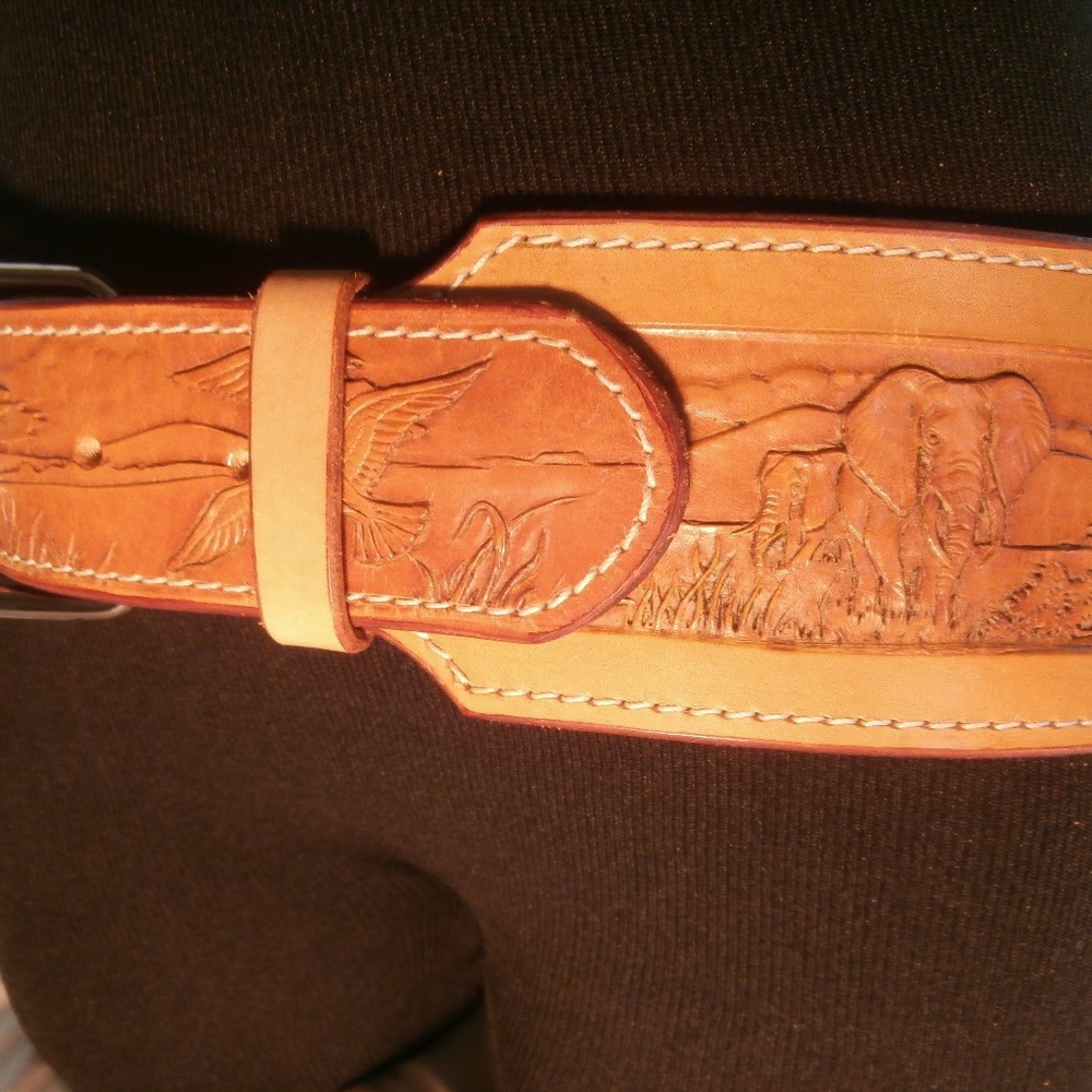 LEATHER SASH BELT